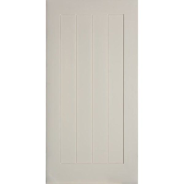 Trimlite 42" x 84 " Primed 1-Panel Barn Slab Door 3670pri8401B